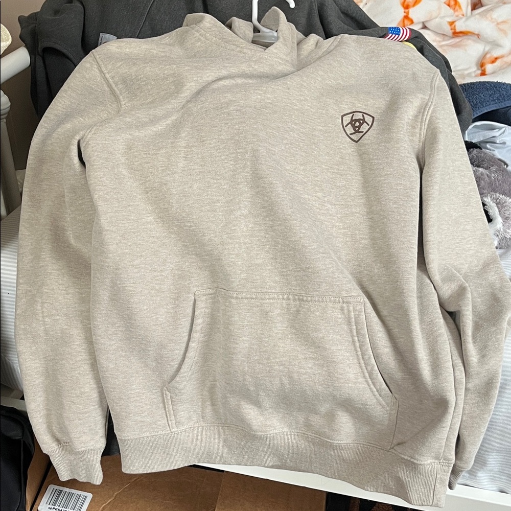 Ariat Light Gray Kids Hoodie